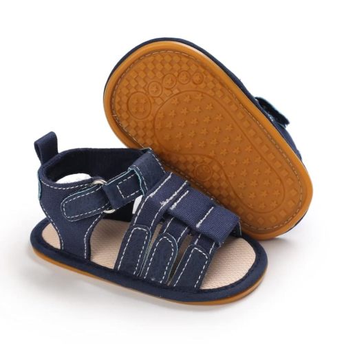 Meckior Baby Infant Boy Girl Sandals Newborn Non-Slip Soft Rubber Sole Sandals for Baby Boys Open-Toe Outdoor Casual Summer First Walkers Shoes