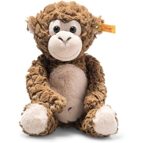Steiff Bodo Monkey, Premium Stuffed Animal, Jungle Animal Plush Toy for Kids (Brown, 12")