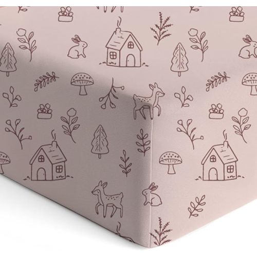 gunamuna Crib Sheet – Ultra-Soft, Breathable Fitted Sheet for Standard Cribs, Cozy Sleep Surface for Babies and Toddlers, Doe.re.mi