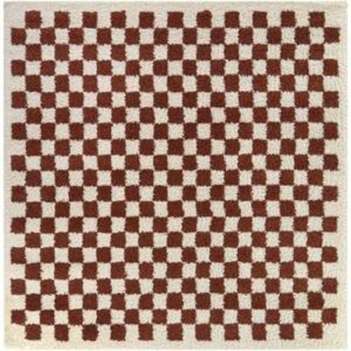 Covey Burnt Orange 7 ft. x 7 ft. Geometric Square Area Rug