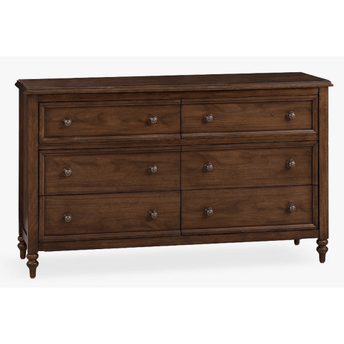 Chris Loves Julia Turned Wood 6-Drawer Dresser (56w x 19d")