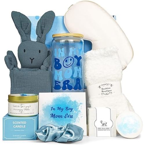Boy Mom Gifts, First Mothers Day Gifts for New Mom Gift for Women After Birth Pregnancy Mama Care Package After Baby Gift for moms To Be Set Box for Expecting Moms new Mommy Essentials