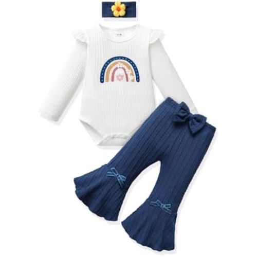 Vibebox Baby Girl Clothes Fall Winter Coming Home Outfits Preemie-12 Months