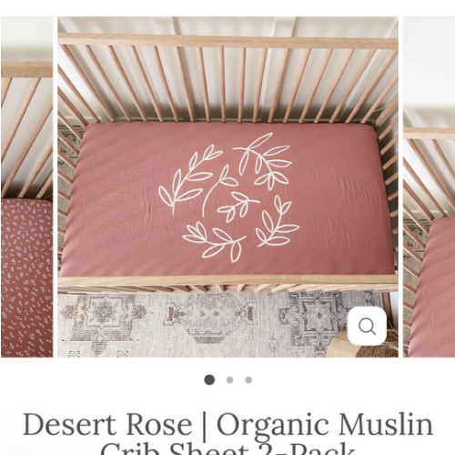 Desert Rose | Organic Muslin Crib Sheet 2-Pack