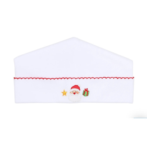 Jolly Holiday Embroidered Hat - Red