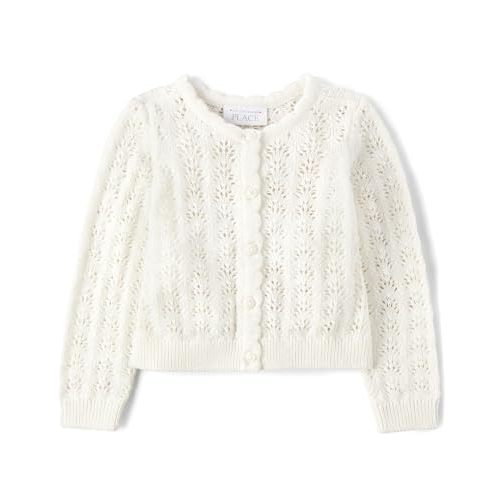 The Children's Place Baby Girls' and Toddler Long Sleeve Knit Button Front Cardigan