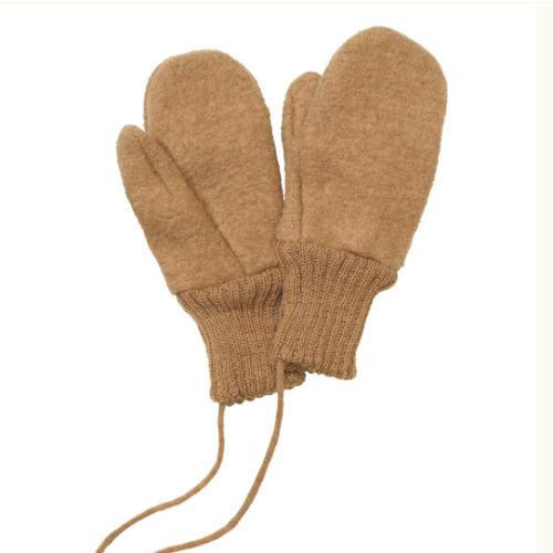 Boiled Merino Wool Gloves - caramel – Baby in Merino