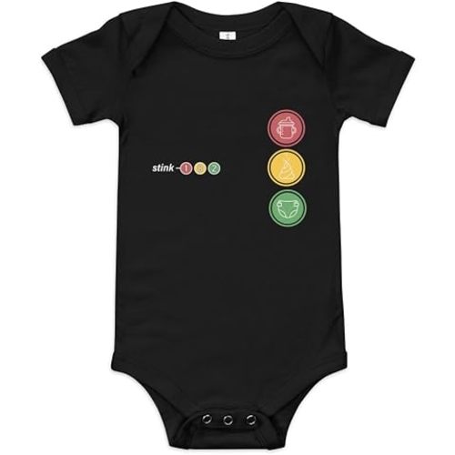 STINK-182 Baby Onesie, 100% Cotton, Sizes 3-24m, Unisex-Babies, Rock Band Baby Bodysuit for Blink-182 Fans