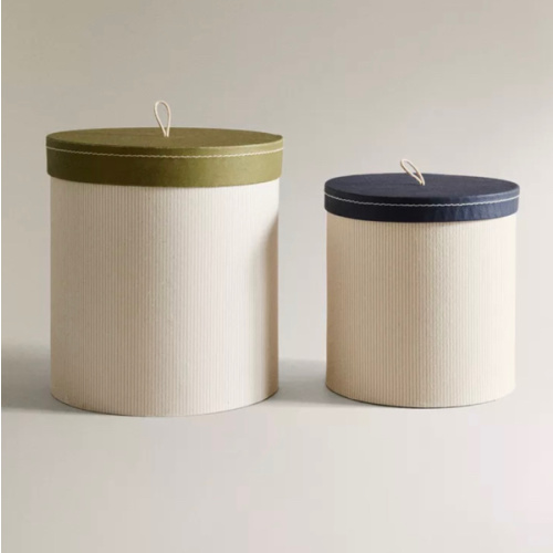 ROUND CARDBOARD BABY BOXES - Light beige | ZARA United States