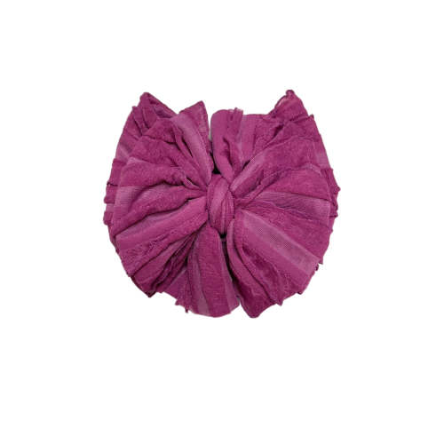 Ruffled Headband | Berry