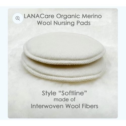 LANACare Merino Wool Nursing Pads, Style "Softline" – Danish Woolen Delight