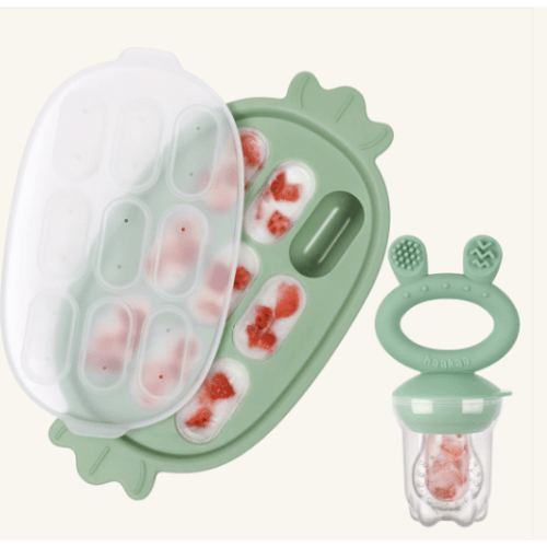 Fresh Food Feeder and Silicone Nibble Tray Set
