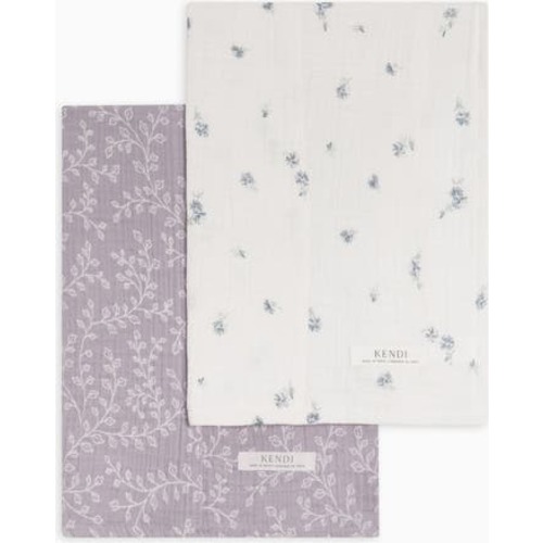 Organic 2-Pack Muslin Burp Cloths