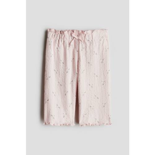 Textured Cotton Pants