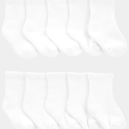 White Baby 10-Pack Crew Socks | Carter’s Oshkosh Canada