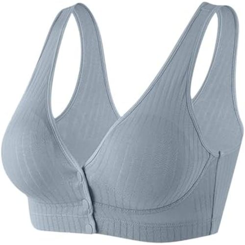 Nursing Bras for Pumping Plus Size Cotton Thin Breastfeeding Front Button Maternity Comfy During Pregnancy Brassiere
