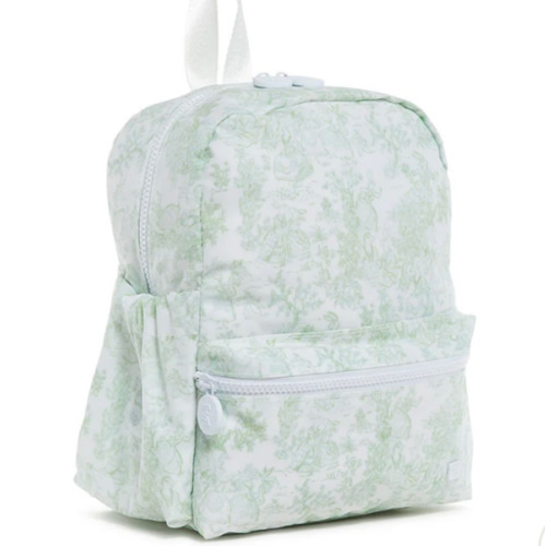 Mini Backpack - Mini Backer - Bunny Toile Green