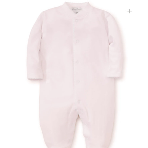 Pink/White Kissy Basics Footie