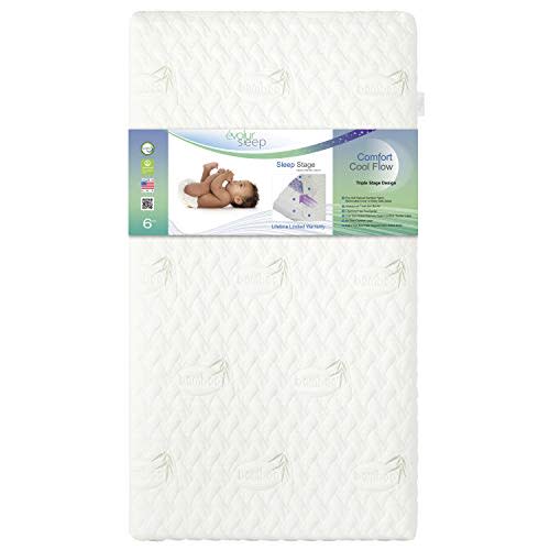 Evolur Comfort Cool Flow Foam Crib & Toddler Mattress