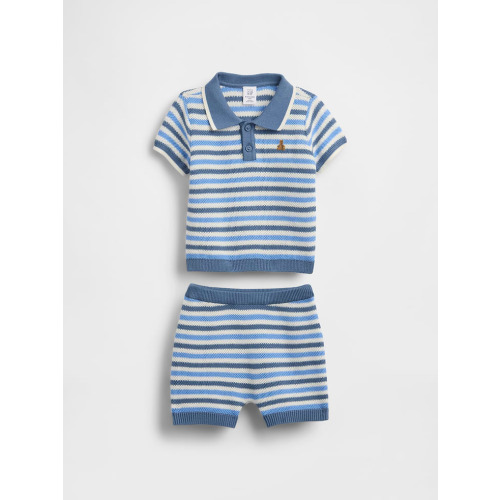 Baby Sweater Polo Outfit Set