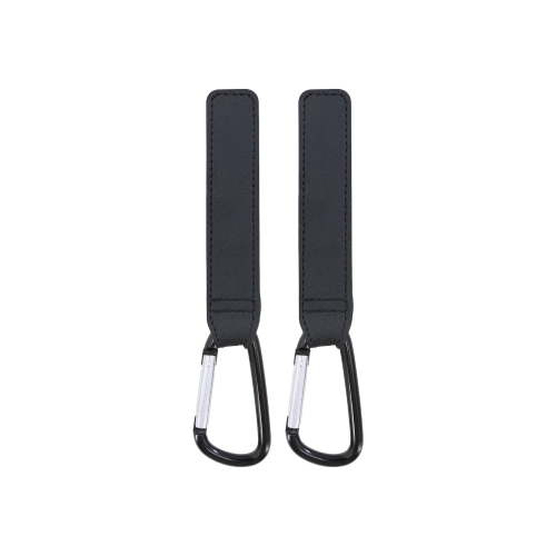 Parent's Choice Stroller Hooks Organizer Clips 2Pack Black for Hanging Bags