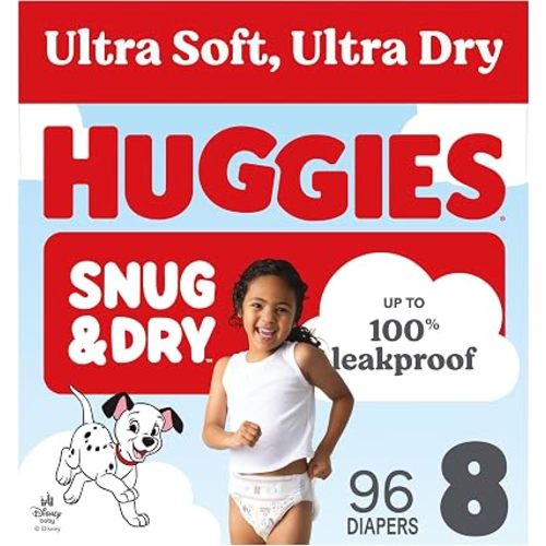 Huggies Snug & Dry Diapers Size 8, 96 Count