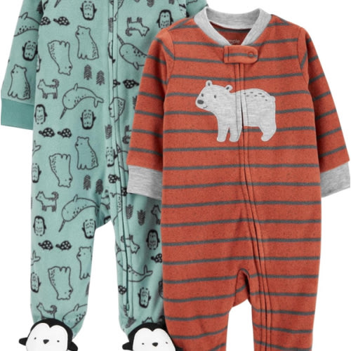 Simple Joys by Carter's baby-boys 2-pack Fleece Footed Sleep and PlayBaby and Toddler Sleepers