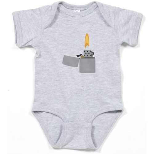 CafePress Cigarette Lighter Flame Body Suit Infant Baby Bodysuit Romper