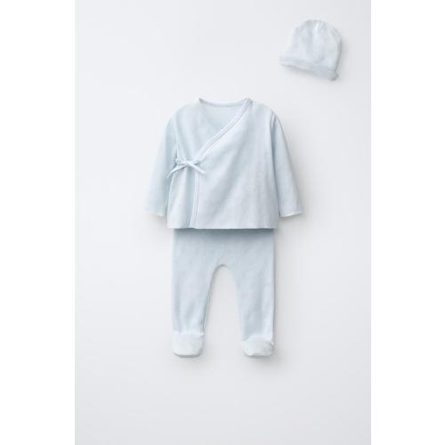 NEWBORN HEART SET WITH POUCH - Pastel blue | ZARA United States