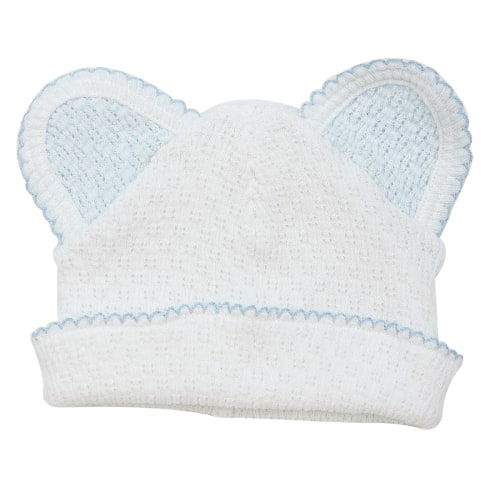 Paty Knit Monogrammed Bear Beanie