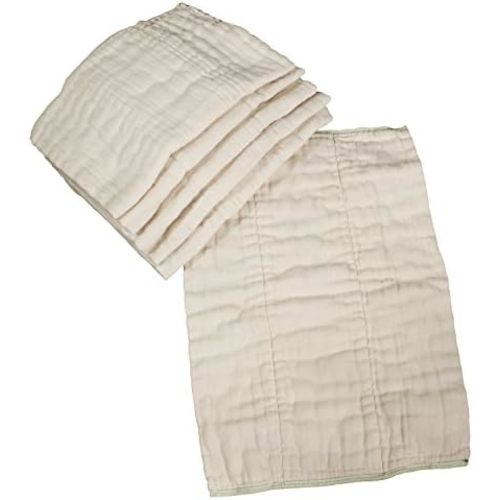 OsoCozy Unbleached Prefold Cloth Diapers 100% Cotton, Durable, Soft, Absorbent, Sustainable & Economical - dims, Fits size range. - (Size)