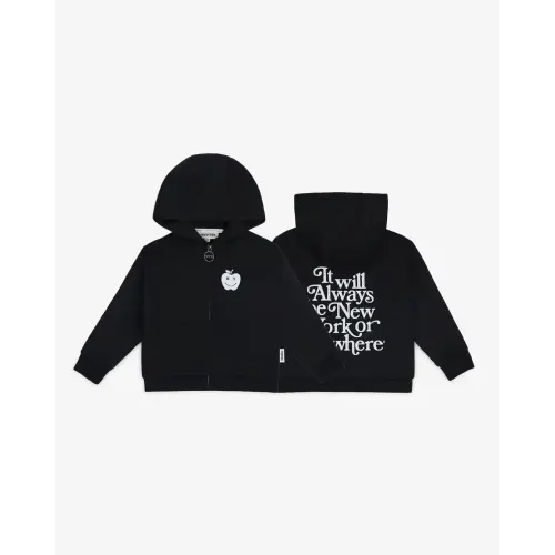Always Kids Zip Hoodie- Black