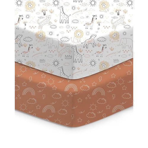 Baby Crib Sheets Boy Girl for Standard Crib Mattress