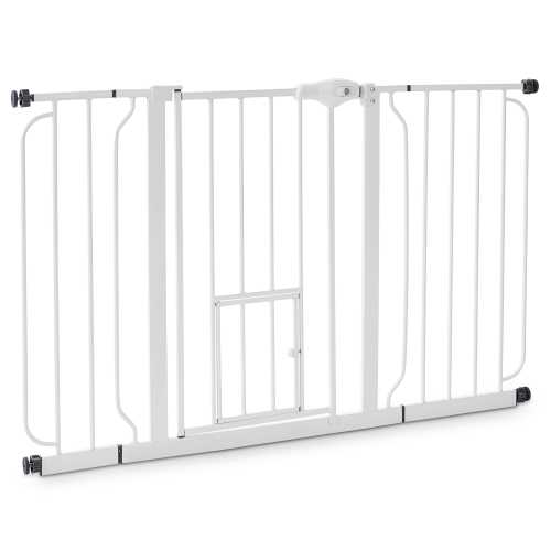 EveryYay In The Zone Steel Walk-Through Pet Gate, 29-50" W X 30" H