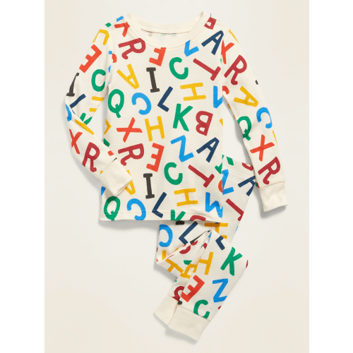 Unisex Alphabet Pajama Set for Toddler & Baby