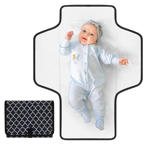 Accmor Portable Diaper Changing Pad, Waterproof Baby Changing Mat, Foldable Travel Diaper Changing Pads for Baby