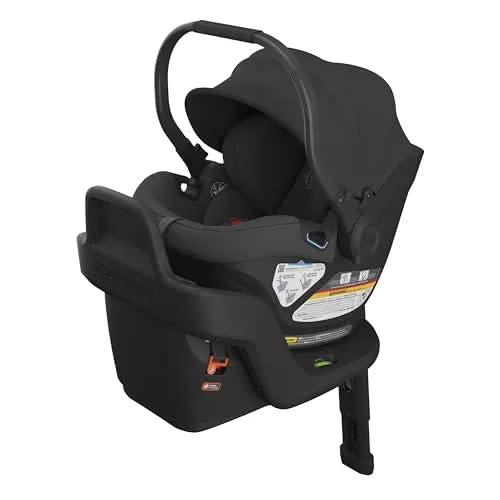 Aria Lightweight Infant Car Seat/Base with Load Leg - Jake (Charcoal/Black Leather)