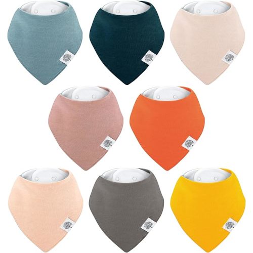 Parker Baby Bandana Drool Bibs for Boys, Girls & Unisex - Soft & Stylish Teething Bibs for Babies