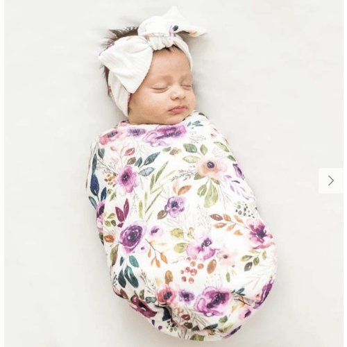 COCOON SWADDLE, Ivory Wildflowers