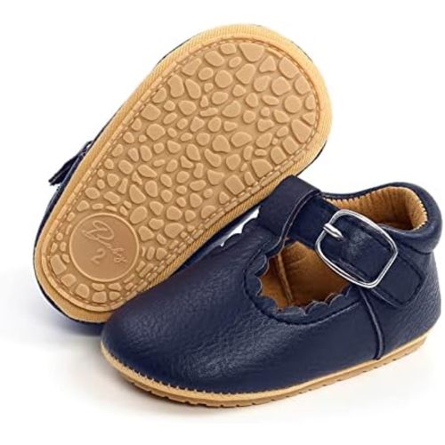 RVROVIC Baby Girl Moccasins Princess Sparkly Mary Jane Dresses Shoes Premium Lightweight Soft Sole Crib Shoes Toddler Shoes