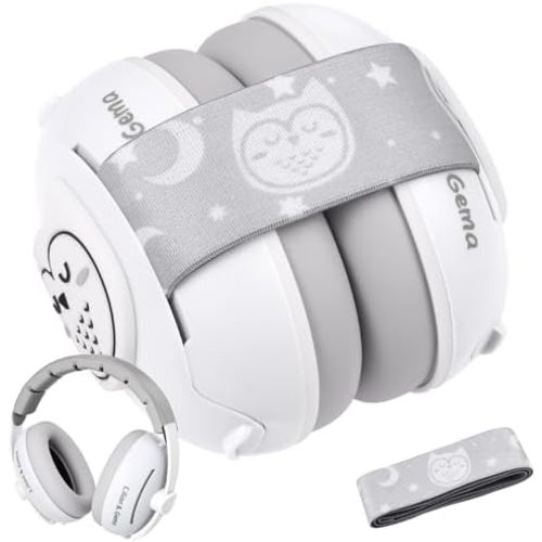 Lilian&Gema 2-in-1 Baby Ear Muffs Noise Protection, Noise Cancelling Headphones for Baby & Toddler up to 4 Years