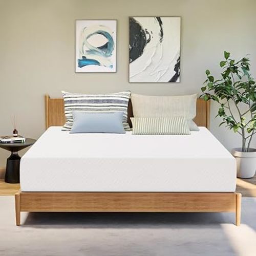 GAESTE King Size 10 Inch Cooling Gel Memory Foam Mattress, Medium Feel