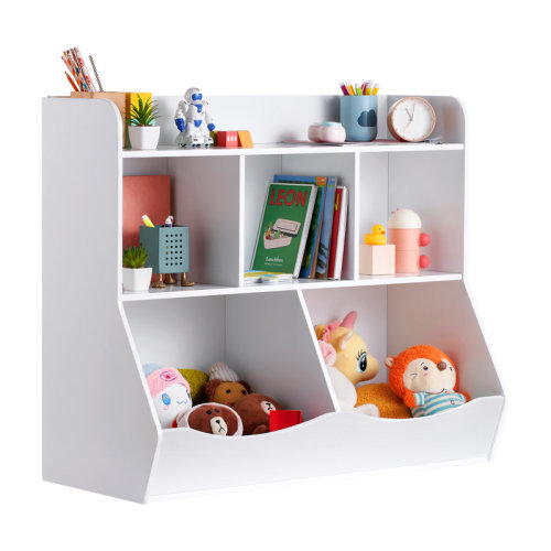 Stellweilan Tessberg Wood Kid Storage Cubby, Toy Storage Organizer with Bookshelf & Reviews | Wayfair