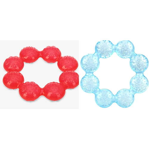 Nuby Pur Ice Bite Soother Ring Teethers Blue/Red