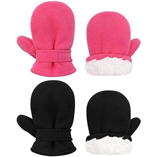 Sarfel Baby Mittens Toddler Gloves Kids Winter Gloves Baby Girl Boy Winter Mittens Infant Mittens 2 Pair Pack