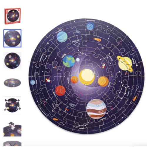 Solar System Circular Floor Puzzle (50 pieces)