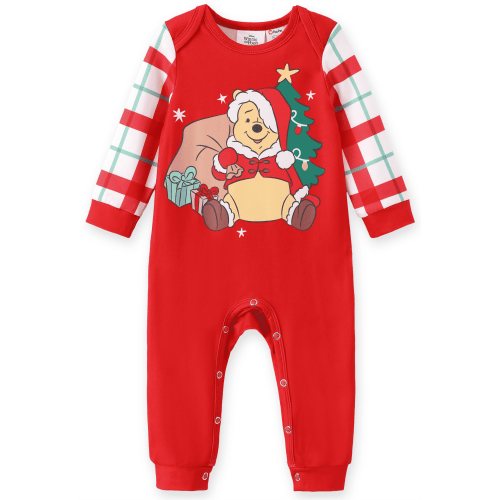 Disney Winnie the Pooh Baby Boys Girls Red One Piece Romper Jumpsuit Christmas Gifts Outfits Sets
