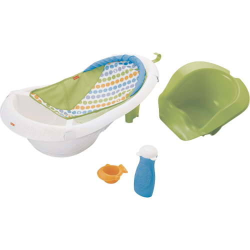 Fisher-Price 4-in-1 Sling ‘n Seat Tub Baby to Toddler Bath with 2 Toys, Pacific Pebble - Walmart.ca