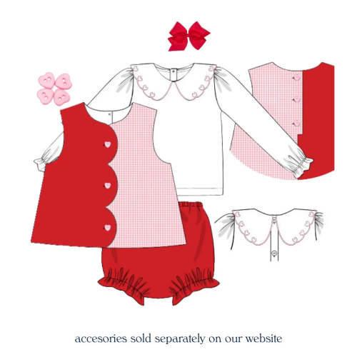 Button My Heart Diaper Set – Little Bear Smocks
