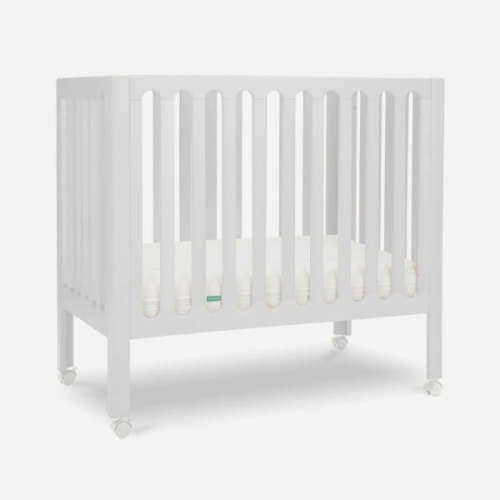 Newton Galileo Mini Crib with Newton Mattress - White